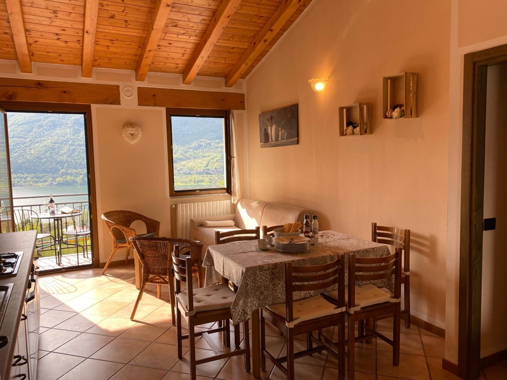 Casa Carla, Bis 4 Personen, Garten, Balkon Mit Blick Auf Den See Und Die Berge Crone Εξωτερικό φωτογραφία